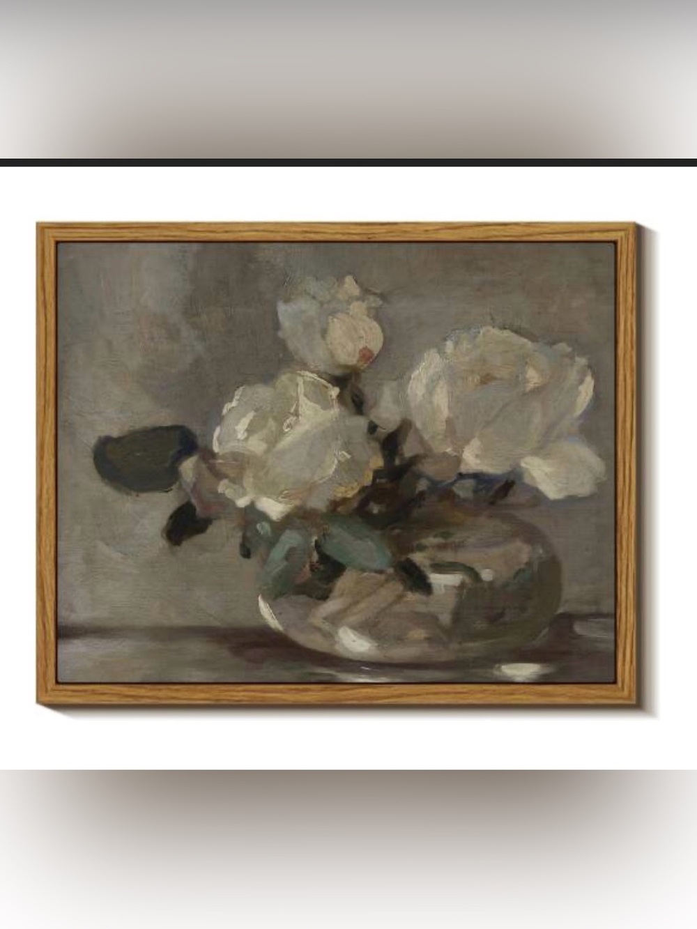 Alexander Koester Blumenstilleben | Vintage Still Life Dark & Moody Floral 12x16